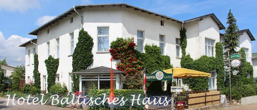 Das Hotel Baltisches Haus in Zinnowitz - Aussenansicht Wilhelm-Potenberg-Straße