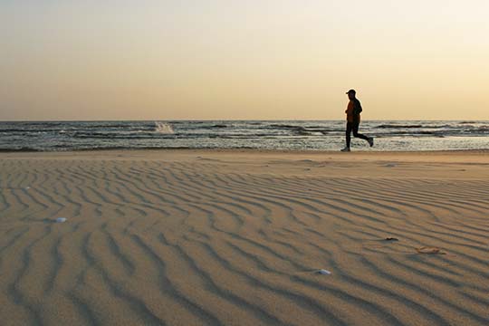Ein entspannter Lauf am Ostseestrand - Hier ist es möglich